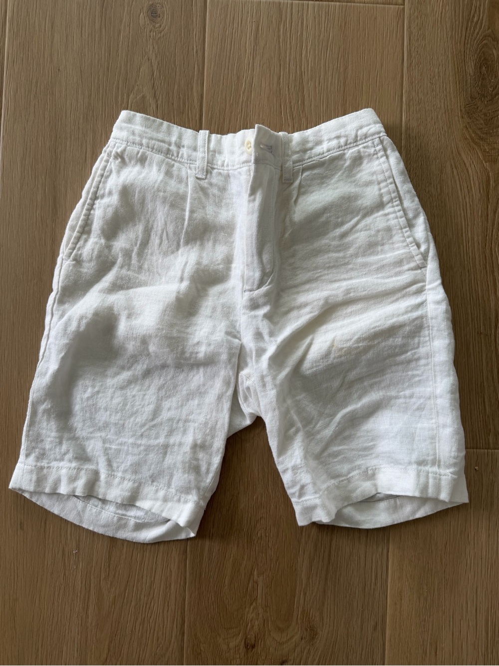 J. Crew White Linen Blend Boys' Casual Shorts